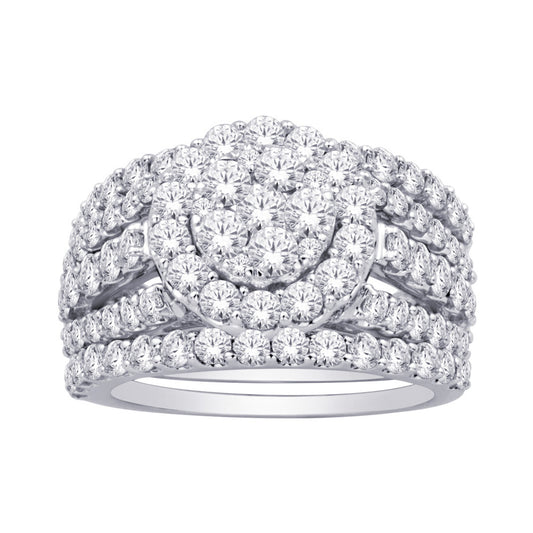 14K White Gold 2 ct.tw. Diamond Fashion Ring