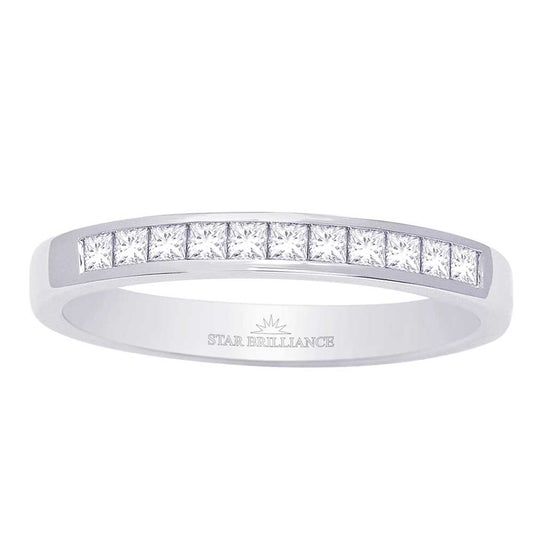14K White Gold 1/2 Ct.tw. Diamond Ladies Machine Band