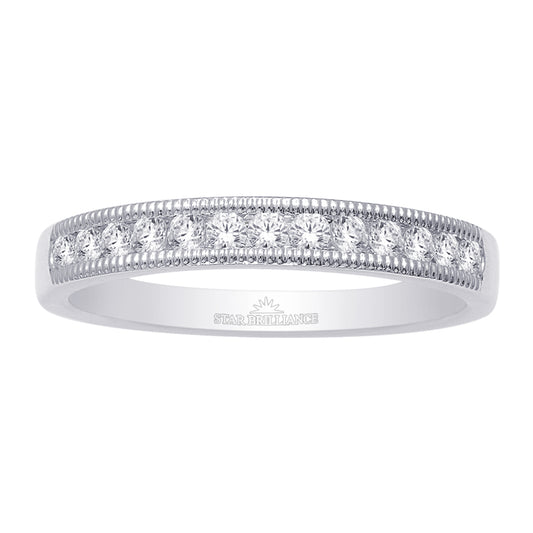 14K White Gold 1 ct.tw. Diamond Machine band