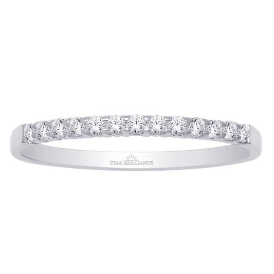 14K White Gold 1/3 ct.tw. Diamond Machine Band