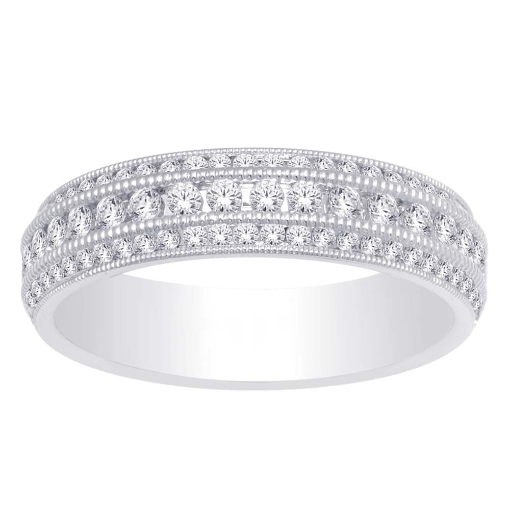 14K White Gold 1/2 ct.tw. Diamond Fashion Band