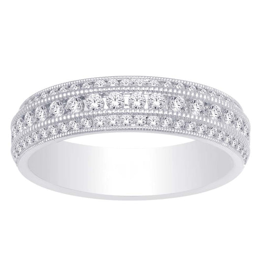 14K White Gold 1/2 ct.tw. Diamond Fashion Band