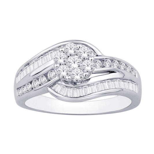 14K White Gold 2 ct.tw. Diamond Fashion Ring