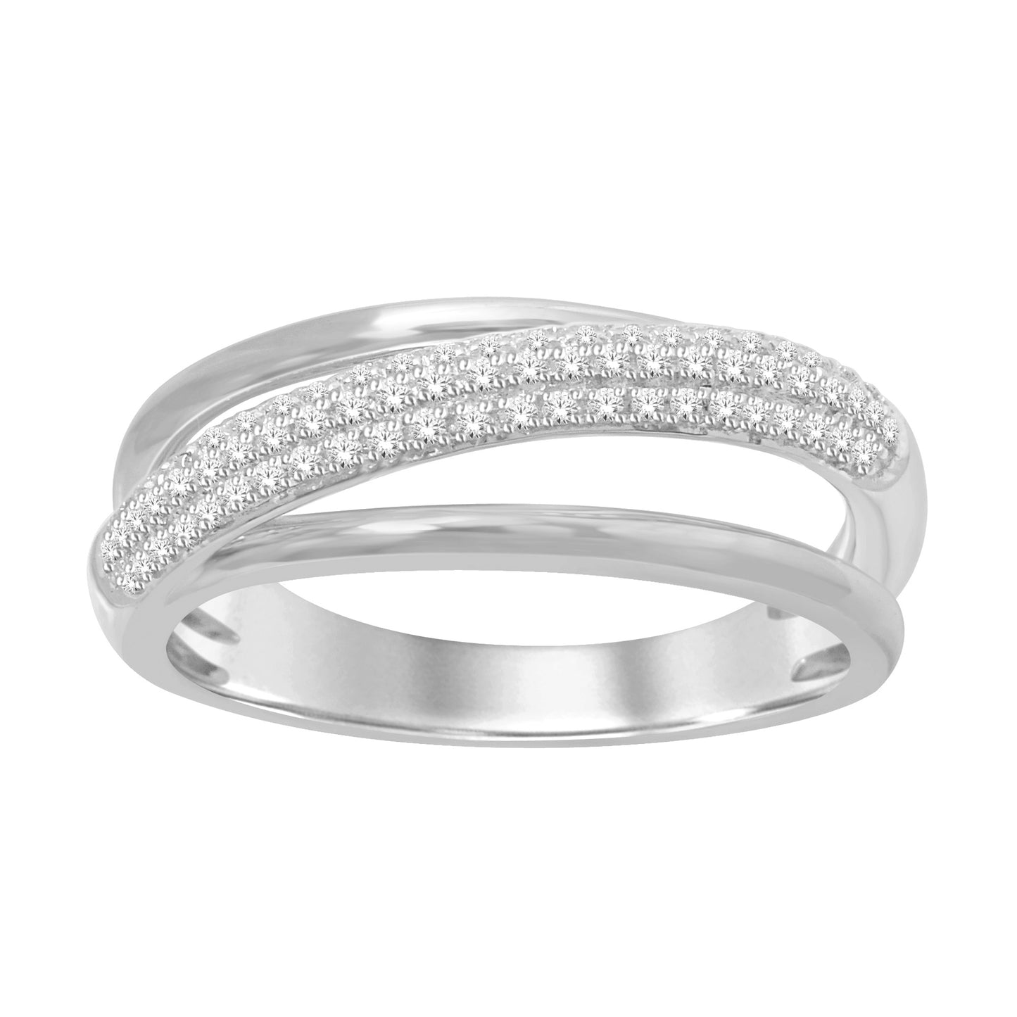 14K White Gold 1/4 ct.tw. Diamond Band