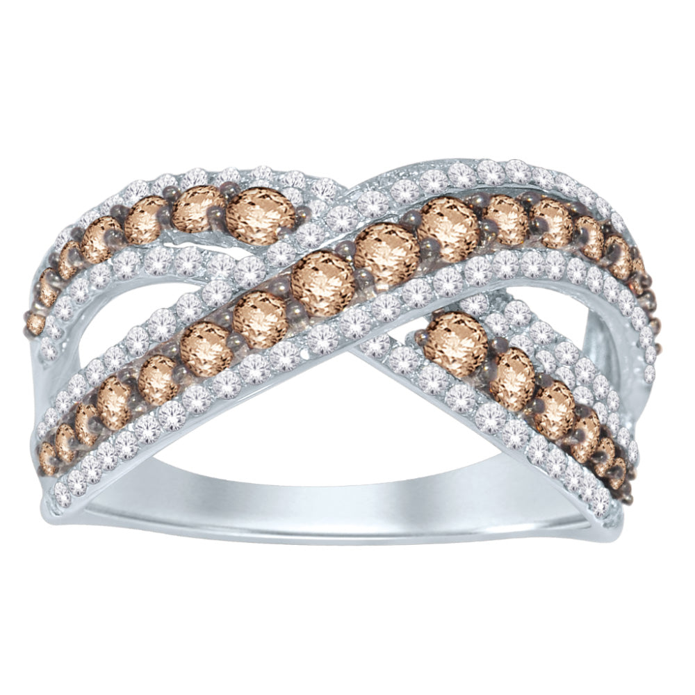14K White Gold 1 5/8 ct.tw. Diamond Fashion Ring