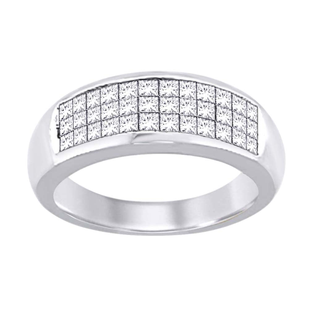 14K White Gold 1 1/20 ct.tw. Diamond Fashion Ring