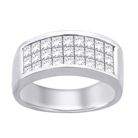 14K White Gold 1 1/3 ct.tw. Diamond Band