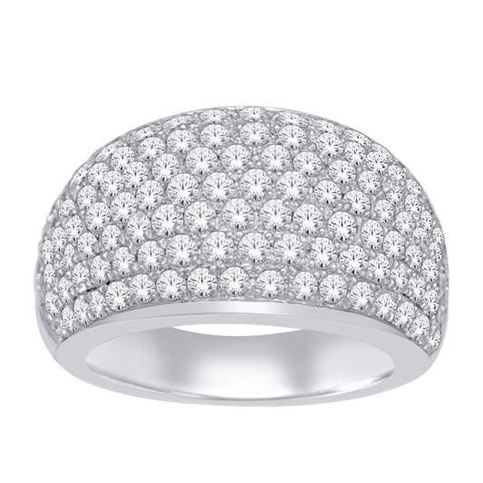 14K White Gold 2 1/2 ct.tw. Diamond Band