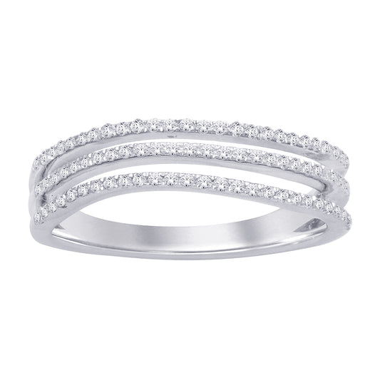 14K White Gold 1/4 ct.tw. Diamond band