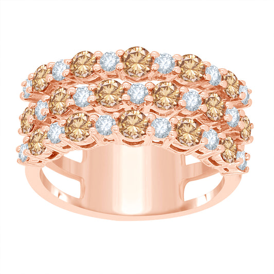 14K White Gold 2 ct.tw. Diamond Ladies Fashion Band