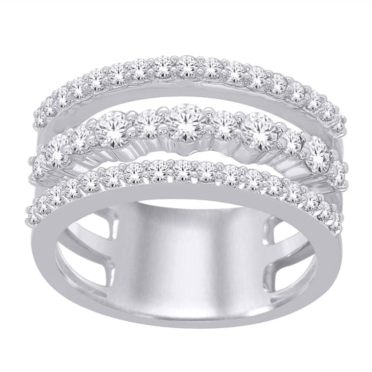 14K White Gold 1 ct.tw. Diamond Fashion Ring