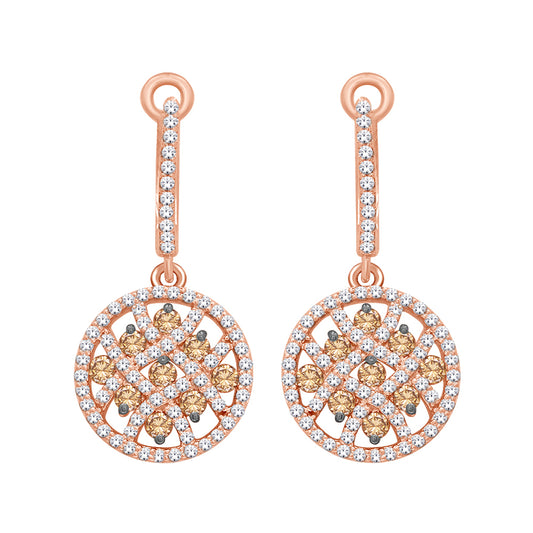 14K White Gold 1 1/3 ct.tw. Diamond Fashion Earring
