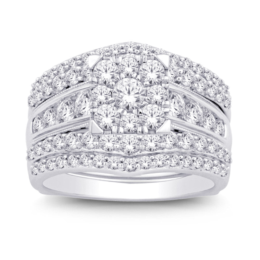 14K White Gold 2 1/3 Ct.tw Diamond Enhancer Bridal