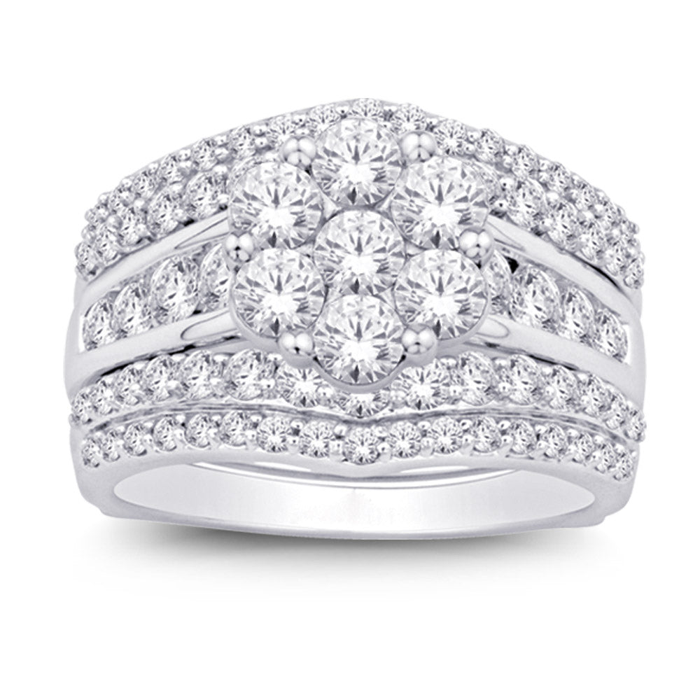 14K White Gold 2 3/5 Ct.tw Diamond Enhancer Bridal