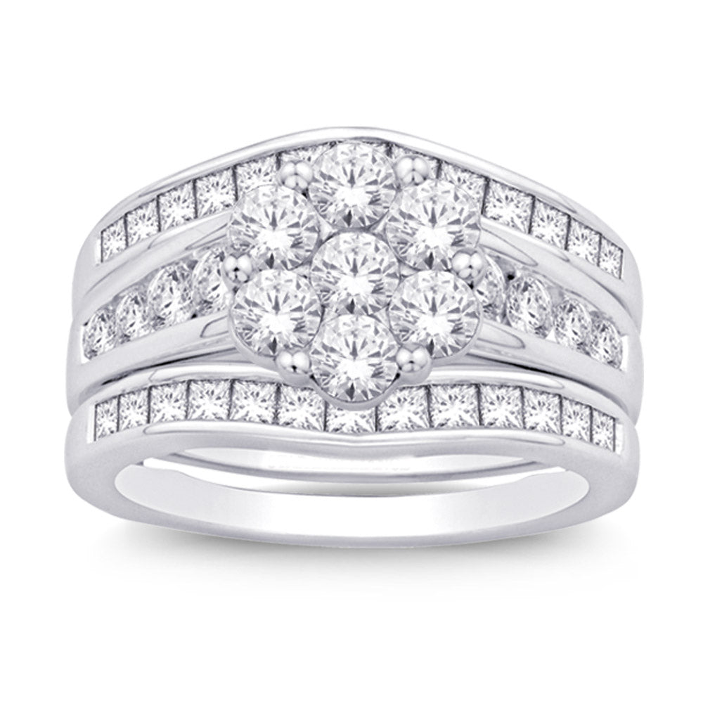 14K White Gold 2 3/5 Ct.tw Diamond Enhancer Bridal