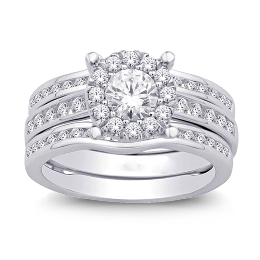 14K White Gold 1 1/20 Ct.tw Diamond Enhancer Bridal