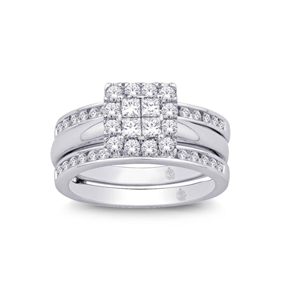 14K White Gold 4/5 Ct.tw Diamond Enhancer Bridal