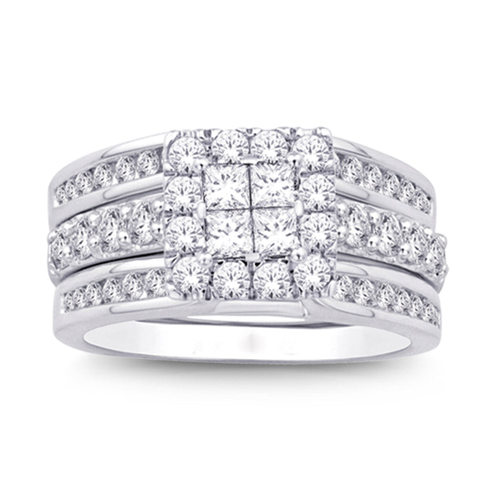 14K White Gold 1 1/4 Ct.tw Diamond Enhancer Bridal