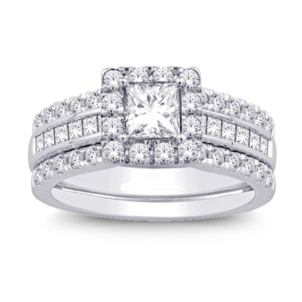 14K White Gold 1 1/5 Ct.tw Diamond Enhancer Bridal