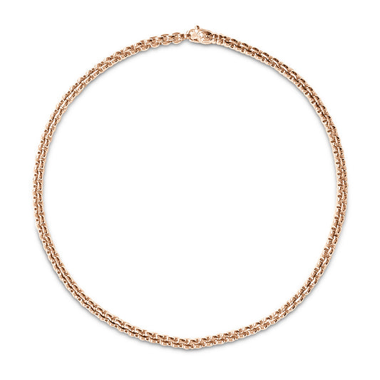 Fope 18ct Rose Gold Serenissima Rope Necklace