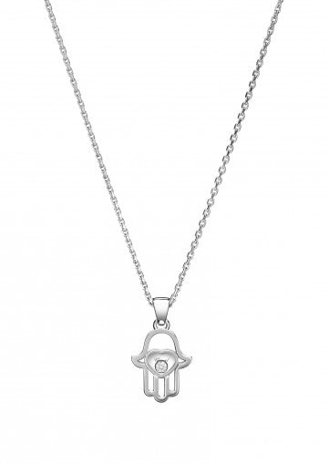 GOOD LUCK CHARMS PENDANT18K WHITE GOLD AND DIAMOND