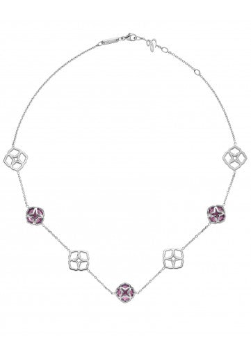 IMPERIALE COCKTAIL NECKLACE
18K WHITE GOLD AND AMETHYSTS