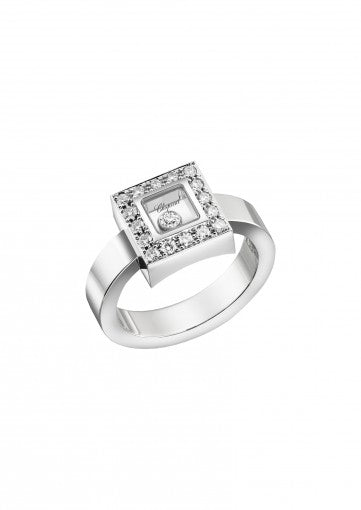 HAPPY DIAMONDS ICONS RING18K WHITE GOLD AND DIAMONDS