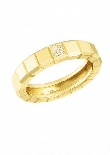 ICE CUBE RING18K YELLOW GOLD AND DIAMONDS