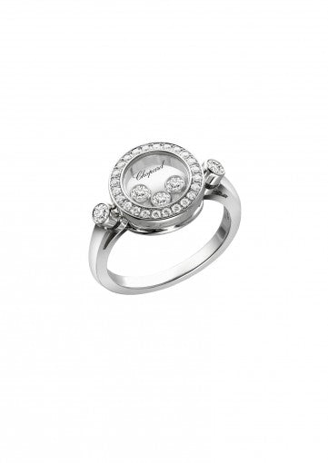 HAPPY DIAMONDS ICONS RING18K WHITE GOLD AND DIAMONDS