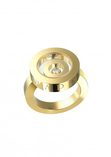 HAPPY SPIRIT RING18K YELLOW GOLD AND DIAMOND