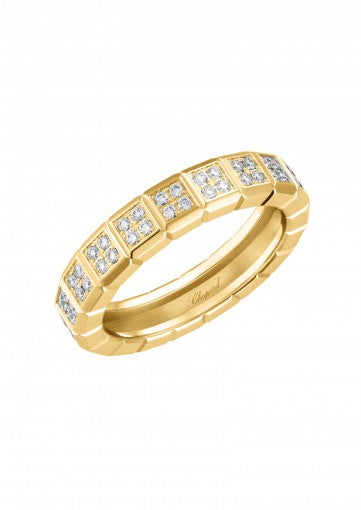 ICE CUBE RING18K YELLOW GOLD AND DIAMONDS