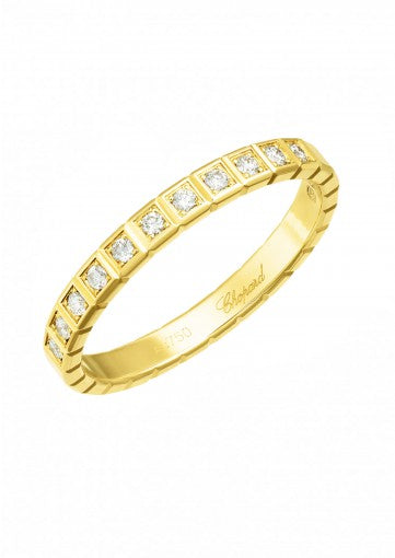 ICE CUBE RING18K YELLOW GOLD AND DIAMONDS