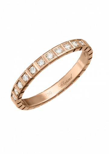 ICE CUBE RING18K ROSE GOLD AND DIAMONDS