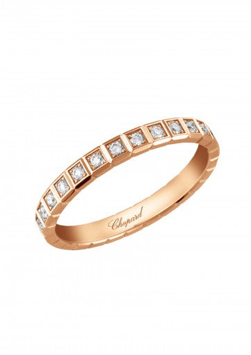 ICE CUBE RING18K ROSE GOLD AND DIAMONDS