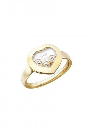 HAPPY CURVES RING18K YELLOW GOLD AND DIAMONDS
