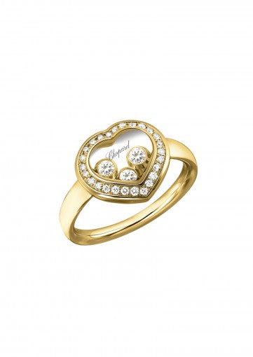 HAPPY CURVES RING18K YELLOW GOLD AND DIAMONDS