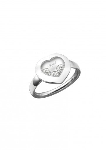 HAPPY DIAMONDS ICONS RING18K WHITE GOLD AND DIAMONDS