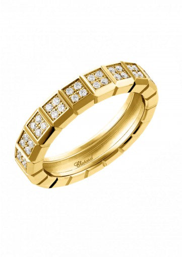 ICE CUBE RING18K YELLOW GOLD AND DIAMONDS