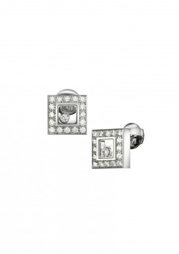 HAPPY DIAMONDS ICONS EARRINGS18K WHITE GOLD AND DIAMONDS