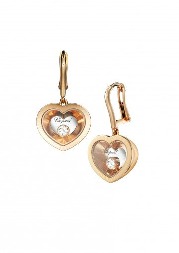 VERY CHOPARD EARRINGS18K ROSE GOLD AND DIAMONDS