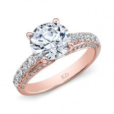 ROSE GOLD CLASSIC DIAMOND ENGAGEMENT RING