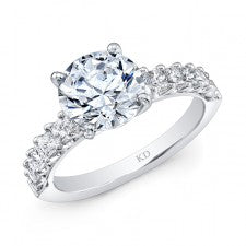 WHITE GOLD INSPIRED CLASSIC DIAMOND ENGAGEMENT RING
