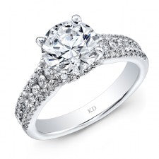 WHITE GOLD INSPIRED CLASSIC DIAMOND BRIDAL RING