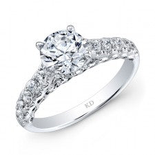 WHITE GOLD INSPIRED CLASSIC DIAMOND ENGAGEMENT RING