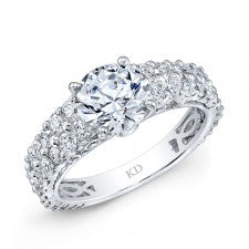 WHITE GOLD CLASSIC DIAMOND BRIDAL RING