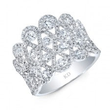 WHITE GOLD INSPIRED FASHION DIAMOND RING