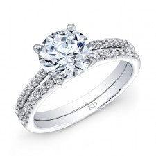 WHITE GOLD CLASSIC DIAMOND BRIDAL SET