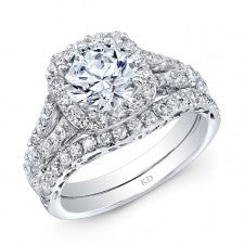 WHITE GOLD CLASSIC DIAMOND ENGAGEMENT SET