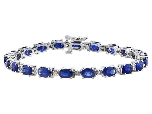 Gold Sapphire And Diamond Bracelet