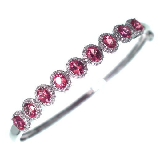 Gold Ruby And Diamond Bracelet